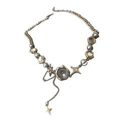 Magical fairy aesthetic crystal necklace - Y2k Empire