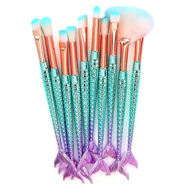 Mermaid makeup brush set - Y2k Empire