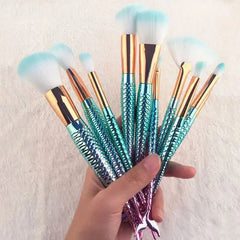 Mermaid makeup brush set - Y2k Empire