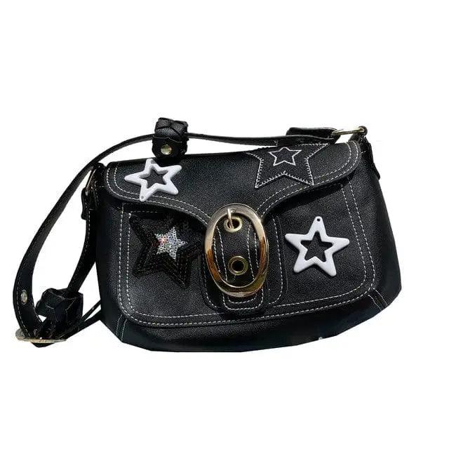 Metal star sparkle y2k shoulder bag - Y2k Empire