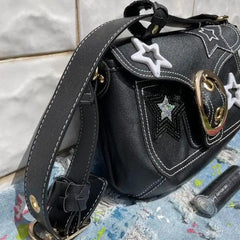 Metal star sparkle y2k shoulder bag - Y2k Empire