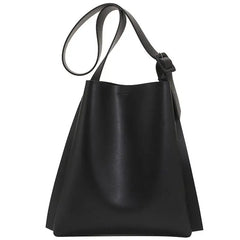 Minimalist vegan leather tote bag - Y2k Empire