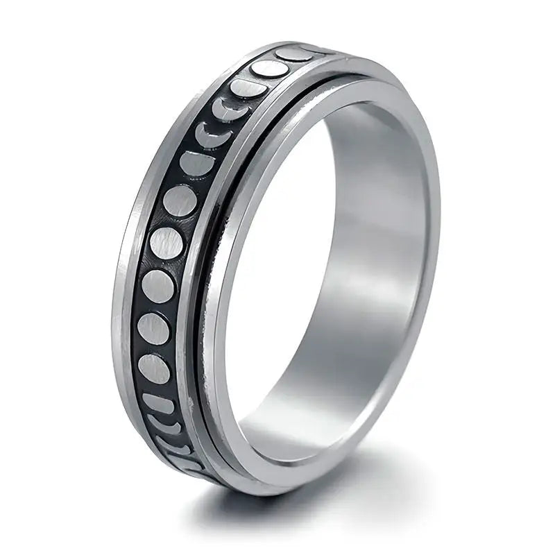 Moon phase fidget ring for nail biters - Y2k Empire