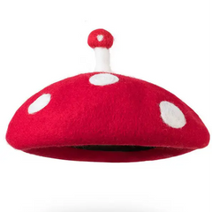 Mushroom beret: mood-boosting accessory - Y2k Empire