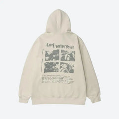 Nostalgic comic strip hoodie - Y2k Empire