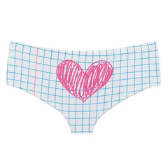 Notebook paper design women’s hipster underwear - private lessons theme - Y2k Empire