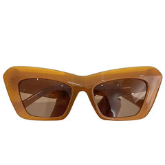 Oversized cat eye sunglasses with ombre lenses - Y2k Empire