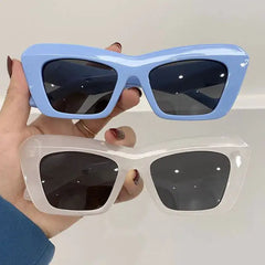 Oversized cat eye sunglasses with ombre lenses - Y2k Empire