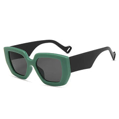 Oversized frame ombre tinted sunglasses - Y2k Empire