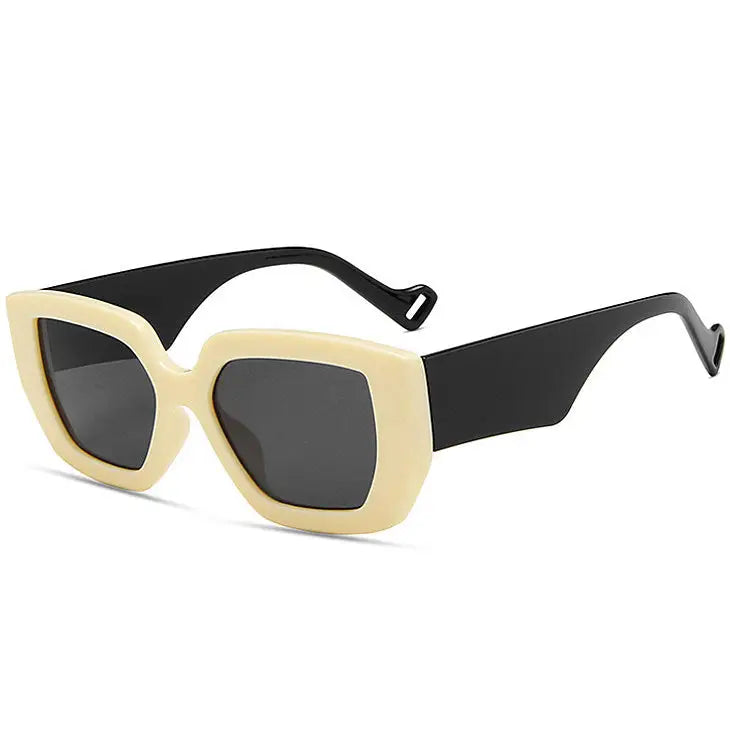 Oversized frame ombre tinted sunglasses - Y2k Empire