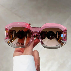 Oversized square sunglasses for statement style - Y2k Empire