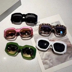 Oversized square sunglasses for statement style - Y2k Empire