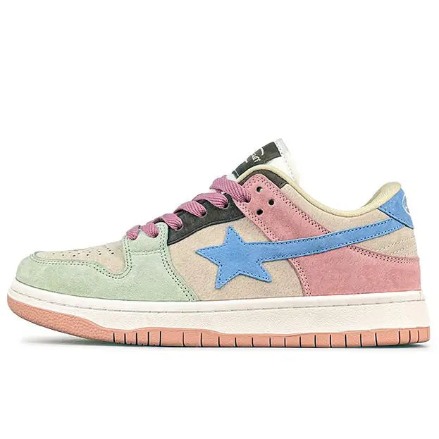 Pastel color block vegan sneakers - Y2k Empire