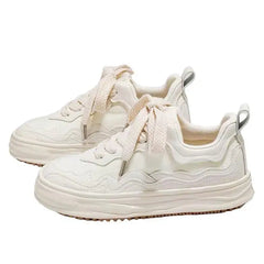 Pastel gradient vegan leather sneakers - sizing info - Y2k Empire