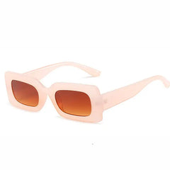 Pastel rectangular tinted sunglasses - Y2k Empire