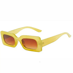 Pastel rectangular tinted sunglasses - Y2k Empire