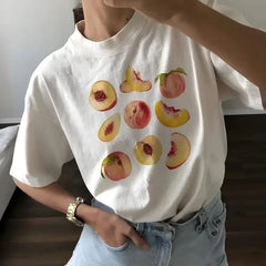 Peachy delight graphic tee - Y2k Empire