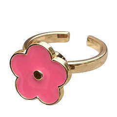 Pink flower anxiety ring - Y2k Empire