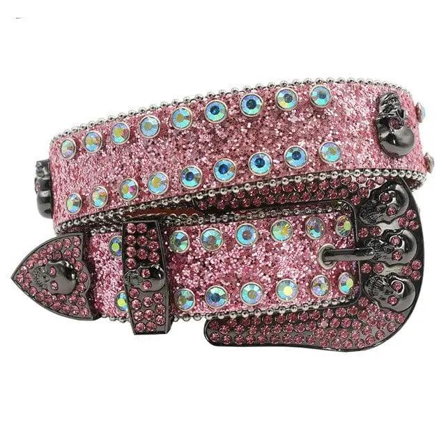 Pink y2k sequin belt - Y2k Empire