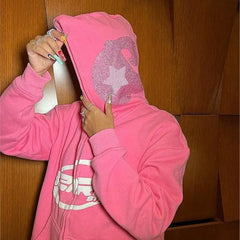 Pink y2k zip hoodie - Y2k Empire