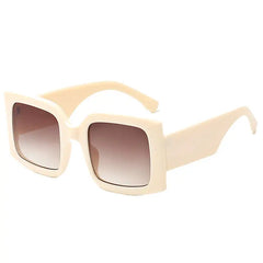 Plastic frame tinted sunglasses - Y2k Empire