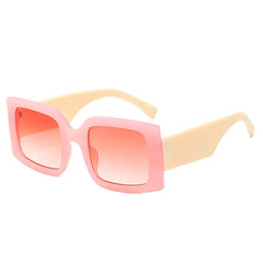 Plastic frame tinted sunglasses - Y2k Empire