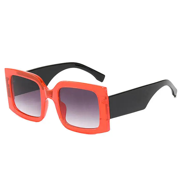 Plastic frame tinted sunglasses - Y2k Empire