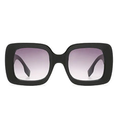 Plastic thick frame tinted sunglasses - Y2k Empire