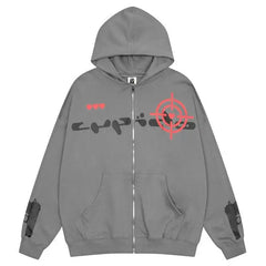 Premium y2k pistol sight hoodie - Y2k Empire