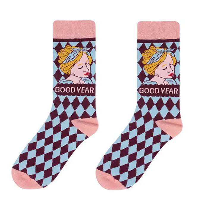 Preppy aesthetic 100% cotton socks - Y2k Empire