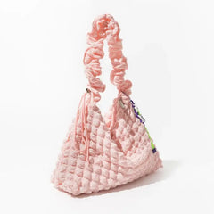 Quilted ruched hobo bag - Y2k Empire