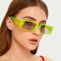 Retro oversized rectangular sunglasses - Y2k Empire