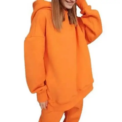 Retro y2k orange tracksuit set - Y2k Empire