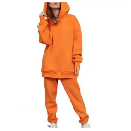 Retro y2k orange tracksuit set - Y2k Empire