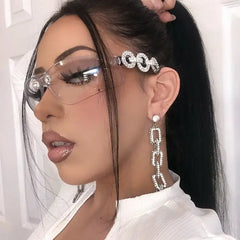 Rhinestone arm y2k sunglasses - Y2k Empire