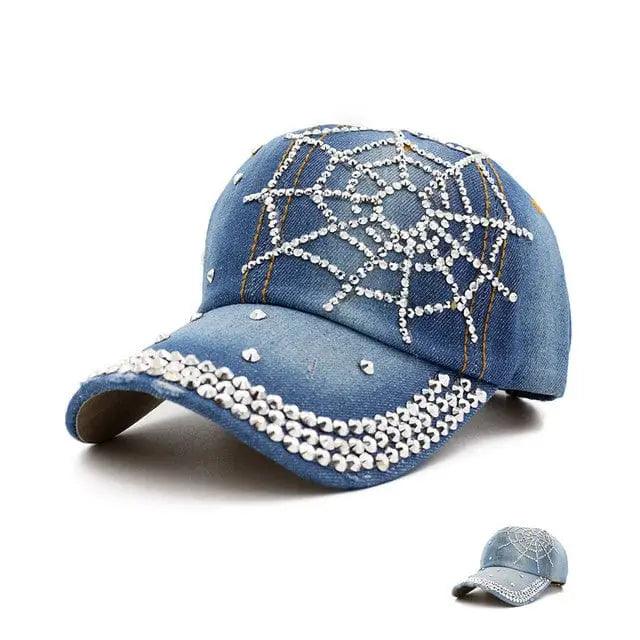 Rhinestone spider y2k hat - Y2k Empire