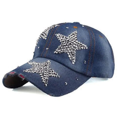 Rhinestone star y2k cap - Y2k Empire