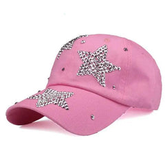 Rhinestone star y2k cap - Y2k Empire