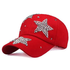 Rhinestone star y2k cap - Y2k Empire