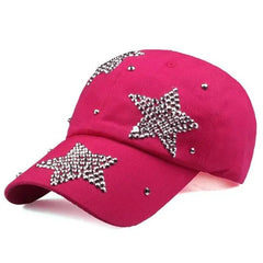 Rhinestone star y2k cap - Y2k Empire