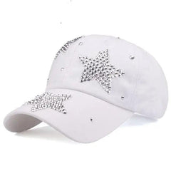 Rhinestone star y2k cap - Y2k Empire