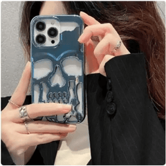 Skull motif y2k iphone case - Y2k Empire