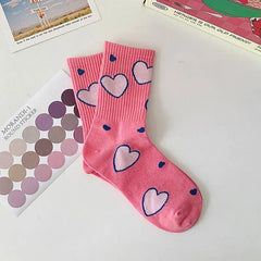 Socks galore: fruity, love-themed and playful set - Y2k Empire