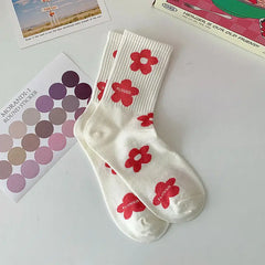 Socks galore: fruity, love-themed and playful set - Y2k Empire