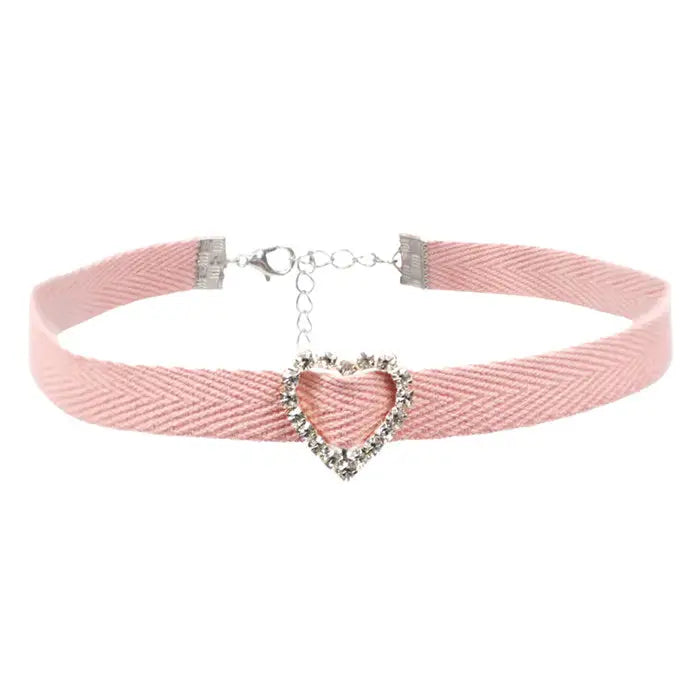 Soft girl aesthetic heart choker - Y2k Empire