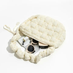 Soft ivory quilted bag - Y2k Empire