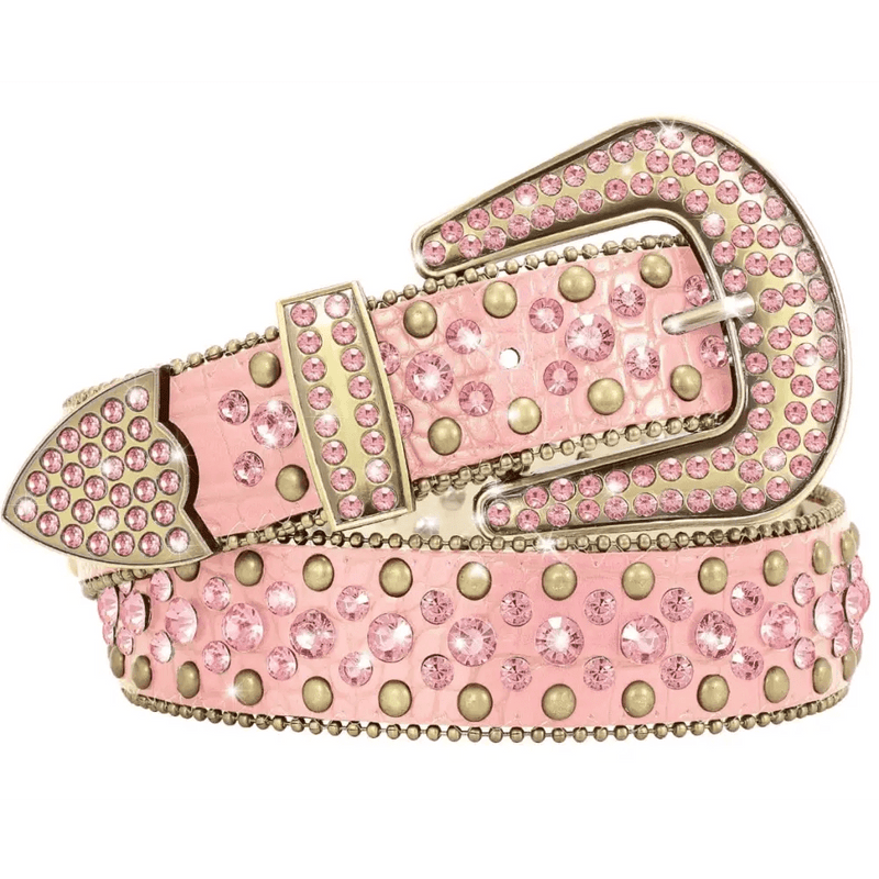 Sparkling diamond women’s vintage belt - Y2k Empire