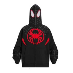 Spider motif y2k zip hoodie - Y2k Empire