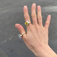 Spinner honey bee fidget ring - Y2k Empire