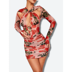 Spring blossom corset mini dress - Y2k Empire